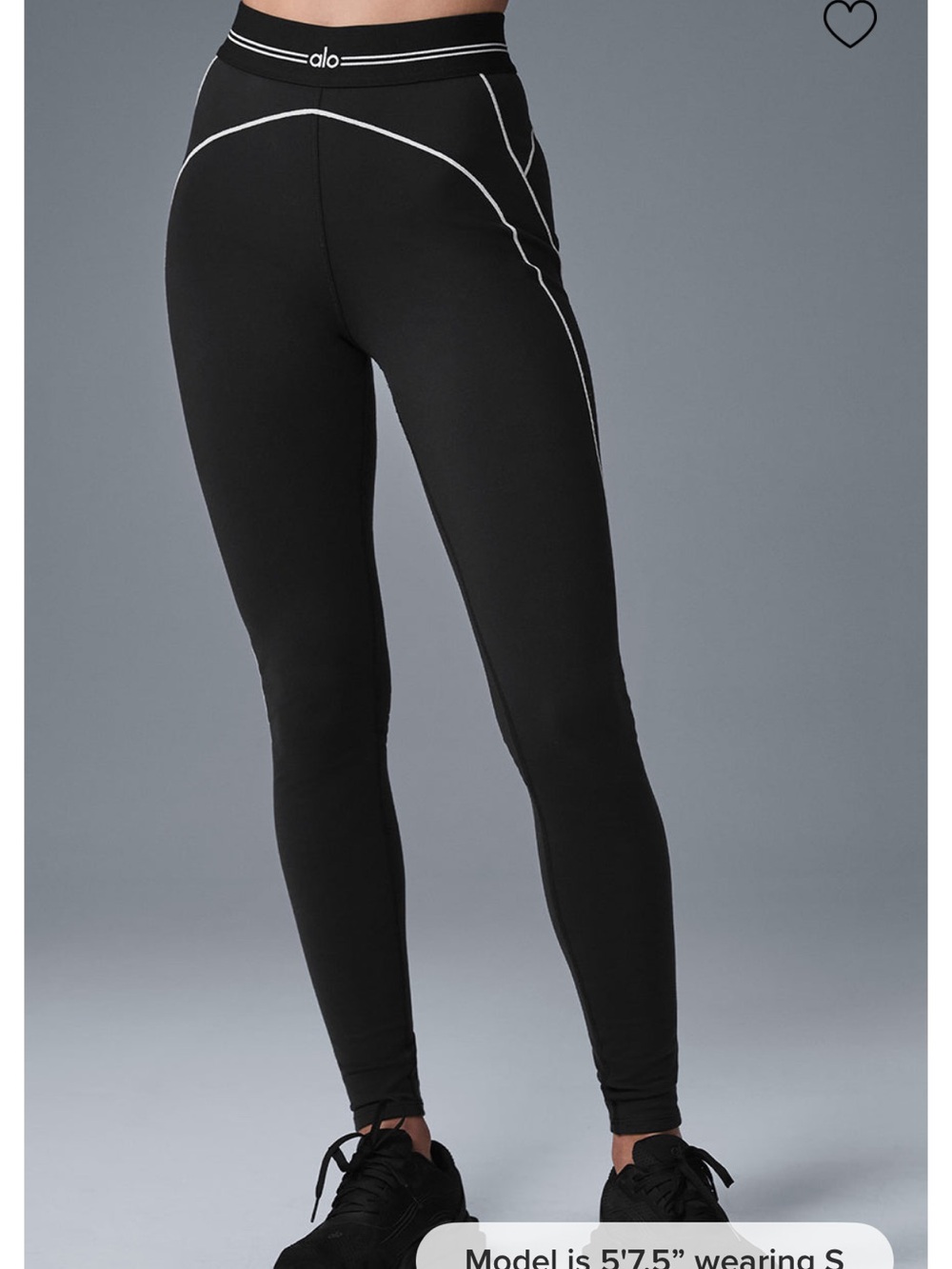 ALO Yoga Airbrush High-Waist Heart Throb Leggings